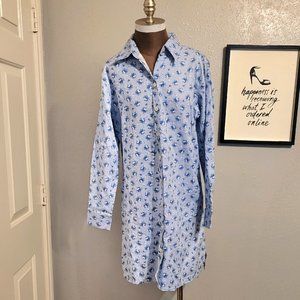 Kayce Hughes Floral Print Shirt Dress